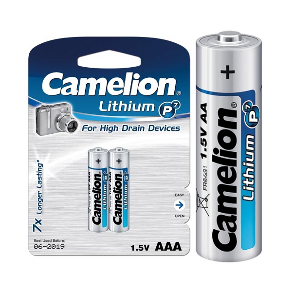 FR03-BP2 ΜΠΑΤΑΡΙΑ CAMELION ΛΙΘΙΟΥ AAA CAMELION